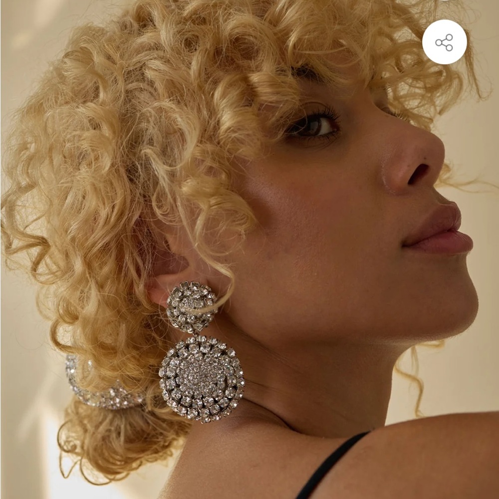 Lelet NY Crystal Drop Earrings NWT - Picture 7 of 9